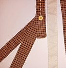 Civil War Suspenders TAN BLACK HOMESPUN Cotton Hand sewn UNION CONFEDERATE — photo 3