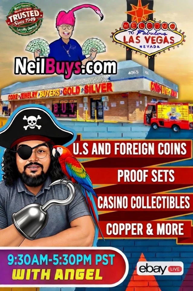 AFFORDABLE COIN TREASURES: COPPER, PROOFS, US, FOREIGN & CASINO w/ANGEL #nQ