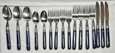 16pc Washington Forge WF Mardi Gras Flatware Stainless Williamsburg Blue Taiwan
