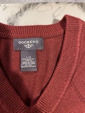 Dockers V-Neck Extra Soft Men's Sweater Size L