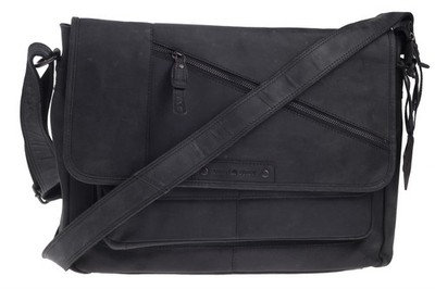 Ãœberschlagtasche Greenburry Vintage Revival Shopper Schwarz 25x30x13cm Crossbod