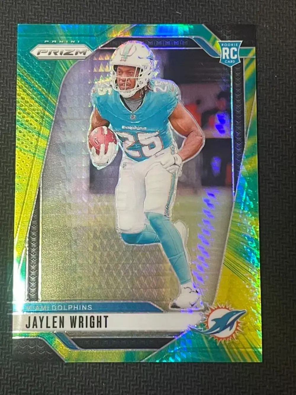 2024 Panini Prizm Rookie Prizm Hyper #348 Jaylen Wright /180 Dolphins JP YT92
