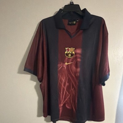 Nike FC Barcelona Travis Scott #2 Soccer Jersey XL Maroon/Navy