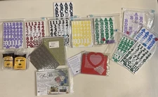HUGE LOT Creative Memories Sticker Pages Cut Outs Letters Extras