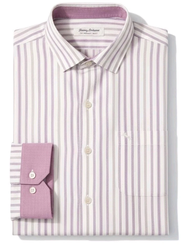 Tommy Bahama Mens Newport Coast Long Sleeve Button Down Dress Shirt M Flip Cuff