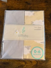 Lullaby Lane 2 Sleep Swaddlers Size 0-6 Months New in Package