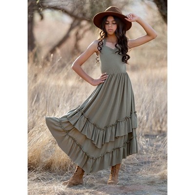 Joyfolie Mia Joy Jenny Dress in Eucalyptus Girl s Size 6