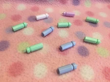 Doll Dollhouse Nursery Baby Bottles Accessory #10 Assorted Colors Set New!