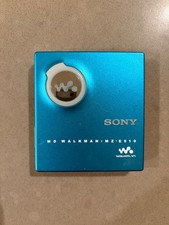 As-is Sony MZ-E510 Blue MiniDisc Player MD Walkman FOR PARTS / REPAIR 