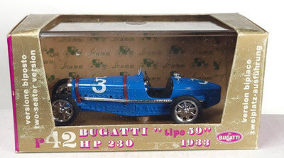 Brumm R42 Bugatti 1933 Lipo 59 blue #3  1/43