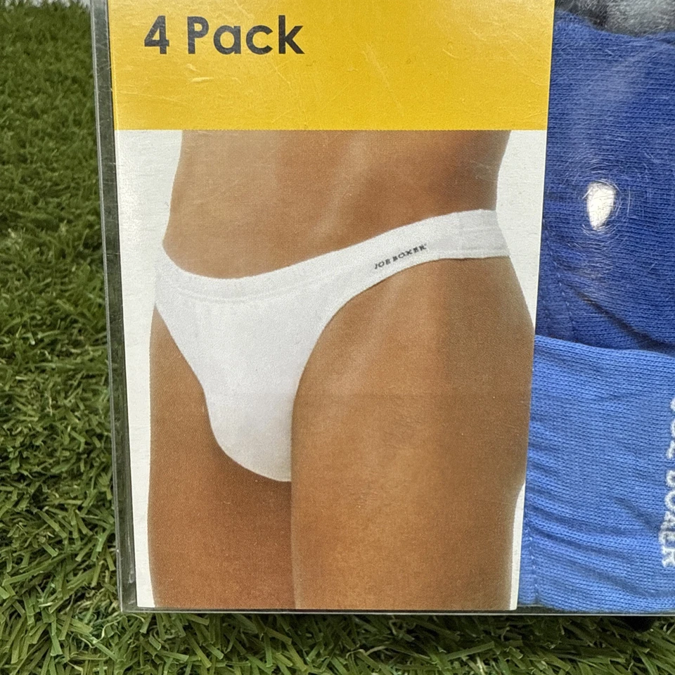 Vintage Kmart Joe Boxer Mens THONG Underwear 4 Pack 100% Cotton Size L 36-38 - Image 2 of 4