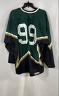 Vintage 90s CCM Dallas Stars Style Hockey Jersey Green Number 99 Canada Sz L — photo 2