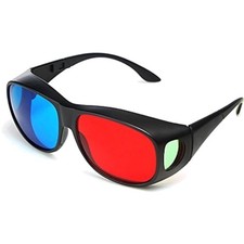 BIAL Red Blue Cyan Anaglyph 3D Glasses for Mo...