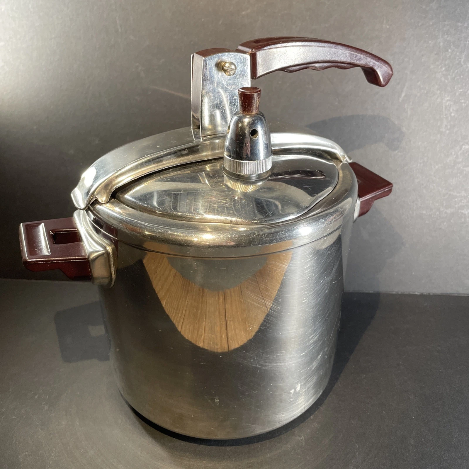 Vtg BARAZZONI Pressure Cooker 3L Fondo Triplen 18/10 INOX Stainless Italy