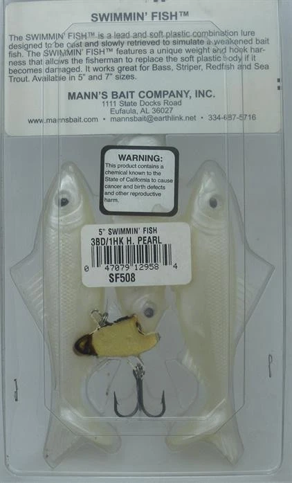 Manns SF508 Schwimmender Fisch Farbe Perlmuttweiß - Bild 2 von 2