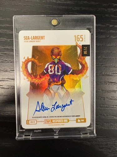 SEA STEVE LARGENT 2025 BO JACKSON BATTLE ARENA UPDATE FIRE AUTO 7/50 BFA-91
