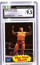 1985 Topps WWF The Iron Sheik Rookie RC #2 CGC 9.5