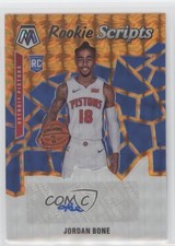 2019-20 Panini Mosaic Rookie Scripts Orange Prizm Jordan Bone #RS-JBN Auto y8h
