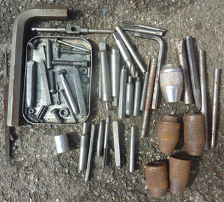 Job Lot of Engineers Tools Drill Chuck Hex Keys Fasteners etc