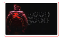 Fight stick custom artwork Print for Hori Madcatz and  more,SF Akuma V2