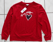 NWT Tommy Hilfiger Women s Crewneck Logo Pullover Sweatshirt Red Size M i378