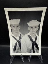 Military Interest Photo, Soldiers Posing, Men, Sailors, Navy, Uniform