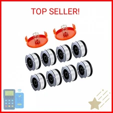 10 Pack String Trimmer Replacement Spool Compatible with Black+Decker, 240ft 0.0