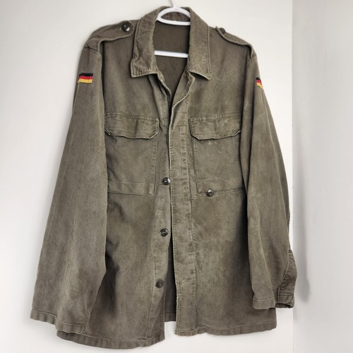 German Orig OD Old Style Moleskin Field Jacket New - Hero Outdoors