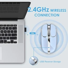 ZIYOULANG X1 Wireless Silent Bluetooth Candy Shape Office Portable Mouse