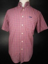 Beautiful Men's Small Ralph Lauren Chaps Multi-Color Red Plaid SS Button Shirt