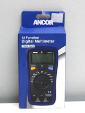 Ancor 12 Function Digital 703073 Multimeter TRUE RMS. BRAND NEW