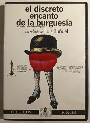 EL DISCRETO ENCANTO DE LA BURGESIA, MOVIE BY LUIS BUÑUEL, MEXICAN DVD, COMEDY