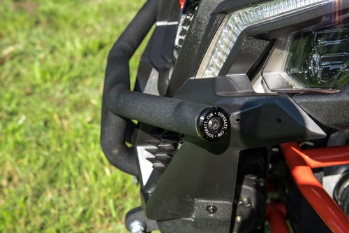 SuperATV Winch Ready Front Bumper for Can-Am Maverick X3 - Wrinkle Black - Picture 4 of 7