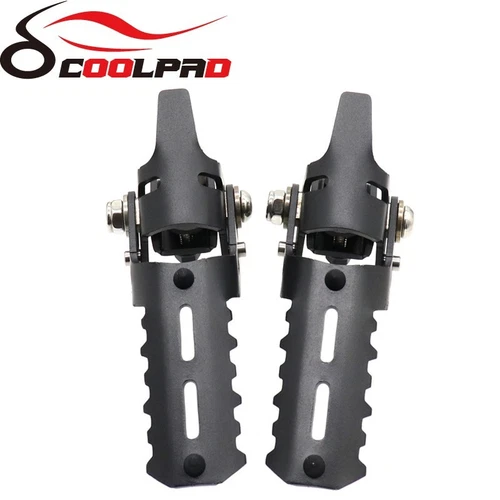 Front Foot Pegs Folding Footrests Clamp For Honda CRF1000L Africa Twin CRF 1000 - Picture 5 of 12