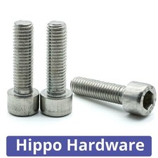 M6 - 6mm Socket Allen Cap Screw Hex Head Allen Bolts A2 Stainless Steel DIN 912