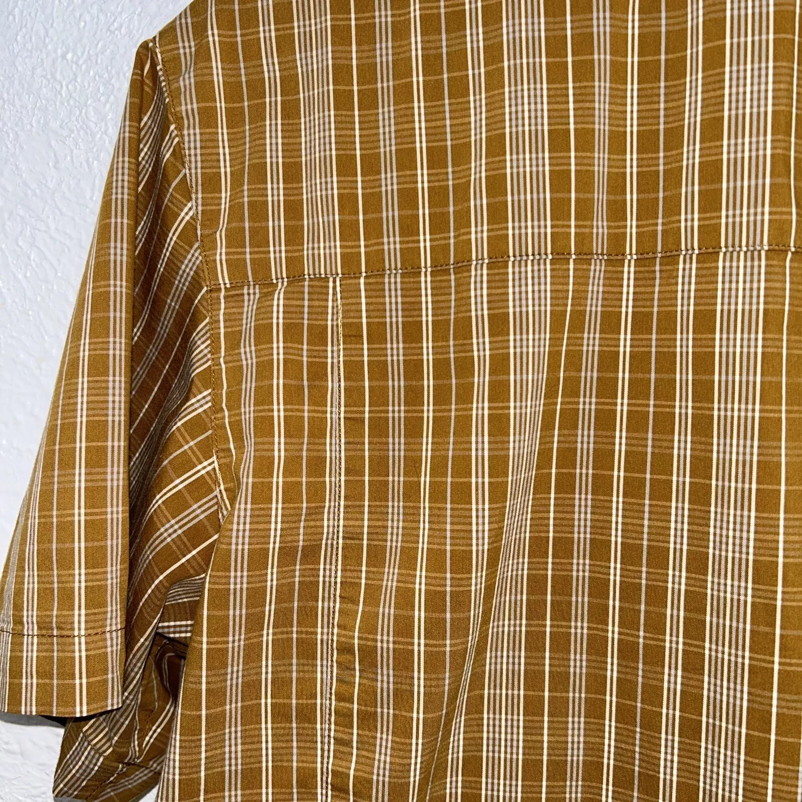 arcteryx peakline button up harvest plaid short sleeve shirt