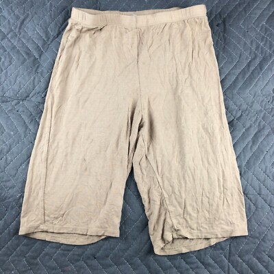 Fashion Nova Biker Shorts Womens Medium M Light Brown Stretch 