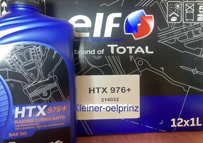 12x1 ltr. ELF HTX 976+ Racing Lubricants 100 % Synthetic / Rennöl / 2 Takt Öl