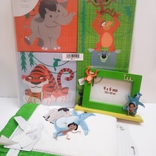 Disney Store Jungle Book Baby Blanket, Hanging Wall Canvases, Picture Frame New