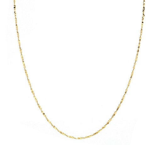 Spiral Chain, 18K Solid Gold Chain, S 