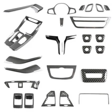 For BMW X3 X4 G01 G02 2018-21 Carbon Fiber ABS Interior Full Set Decor Trim 26x