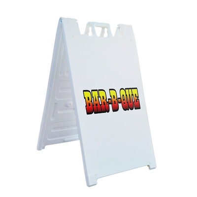 A-frame Sidewalk Bar-b-que 24'' x 36'' Double Sided A-Frame Sidewalk Sign