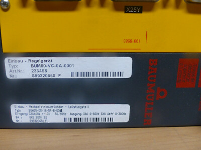 BAUMÜLLER BUM60-08/16-54-B-001 Servo Drive BUM60-VC-0A-0001 used s.Bilder