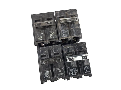 4pcs Siemens Q250 Plug On Circuit Breaker 50A 2P 120/240V Type QP 50 Amp 2 Pole
