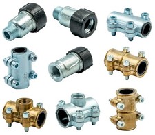   GEBO Temperguss Dichtschelle Reparaturschelle Dichtungsschelle Schelle Messing