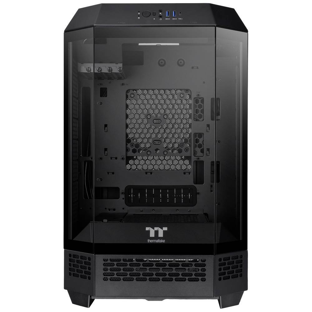 Thermaltake The Tower 300 Micro-Tower PC Case da gioco Nero 2 ventole