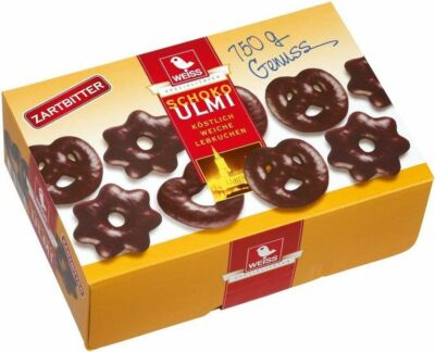 Weiss Schoko ULMI Ulmetten Zartbitter Schokoladen 750g  MHD: 30/06/2025