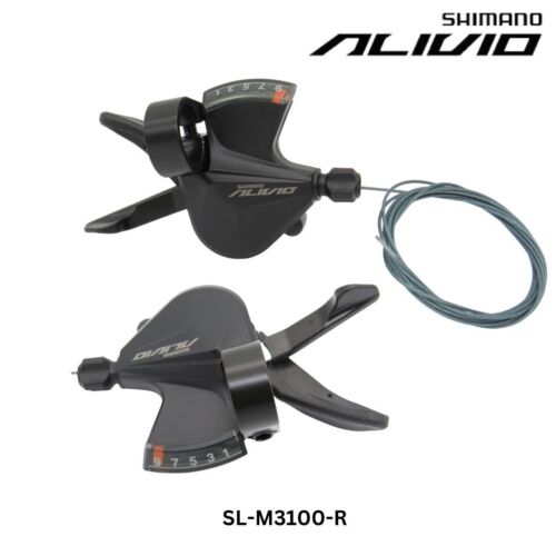 Shimano Alivio Shift Lever SL-M3100-R 9 speed Rapidfire plus Right Black - H - Picture 1 of 7