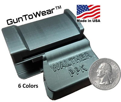GUNTOWEAR Walther PPK PPK/S Holster IWB In Waistband Conceal Carry. USA Made. 7 colors!