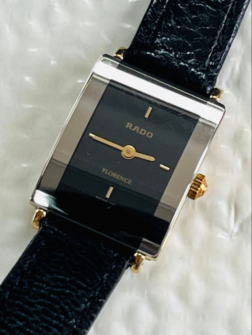 RADO Florence 153.3606.2N Quartz Watch Running Gold Tone Dress Watch Vintage